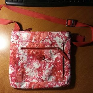 Coach pink and white floral bag.